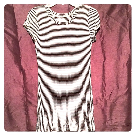 Heart Hips Black & White Striped Dress - Picture 1 of 6